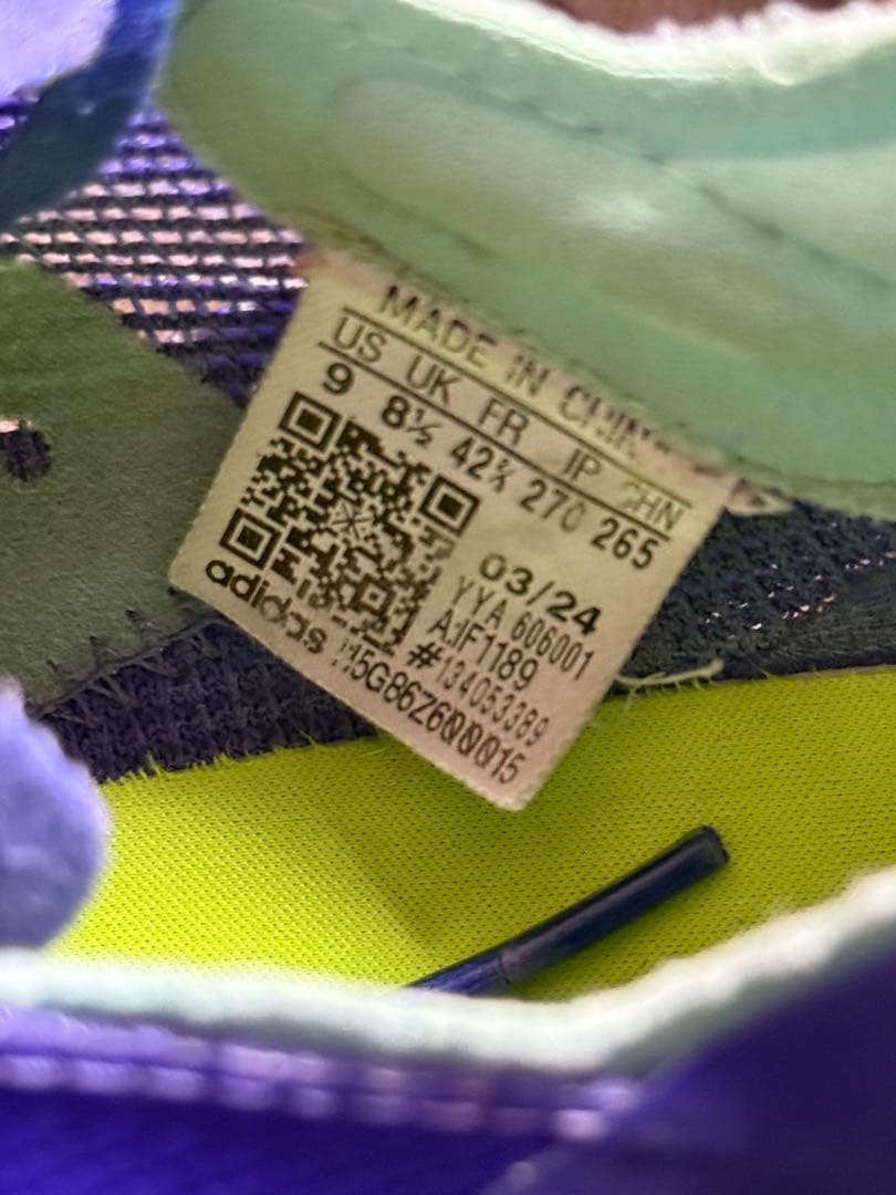 ADIZERO AVANTI 2 ブルー