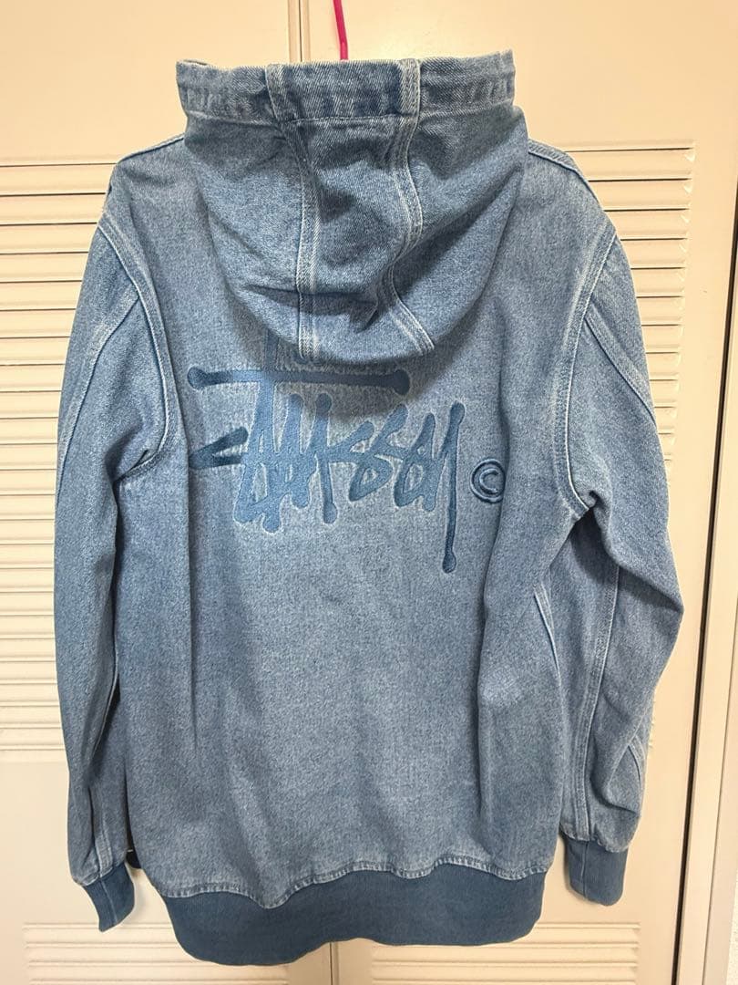STUSSY デニムジップパーカー