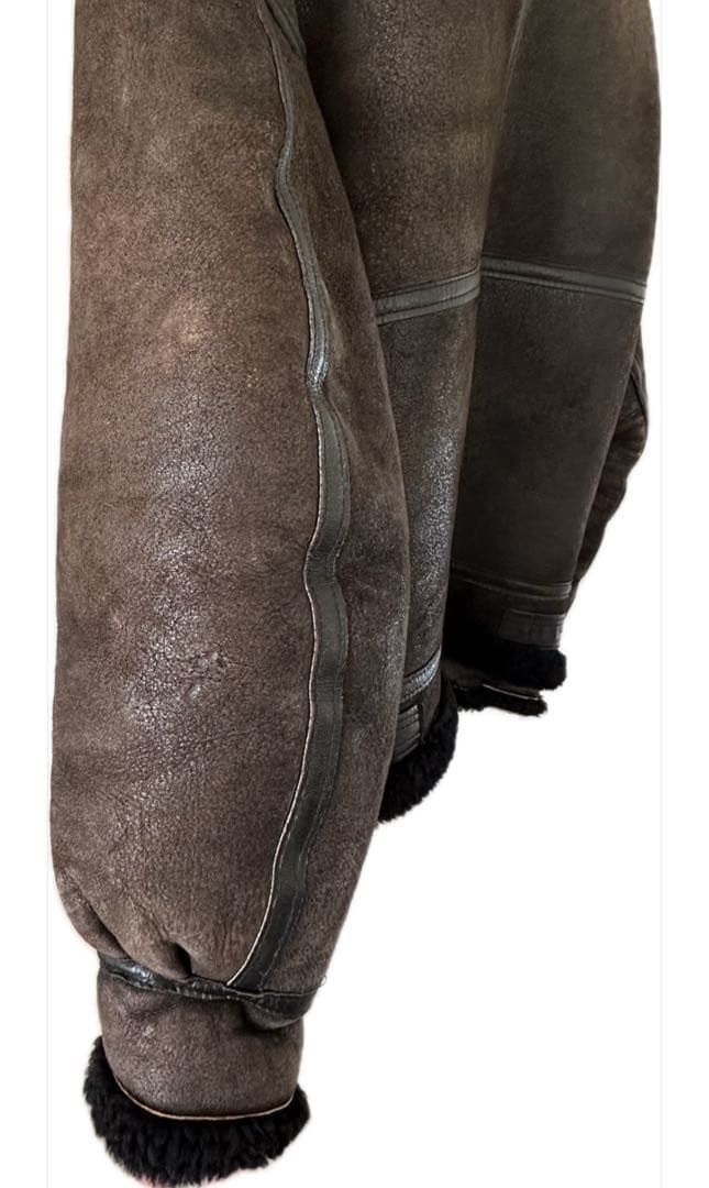 アヴィレックス B-3 USA製 フライトジャケット ムートン 黒 38