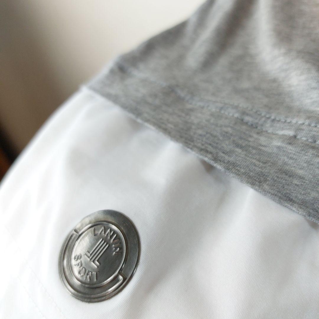 ランバンスポール　長袖　モックネックブラウス ダブルポケット　３８