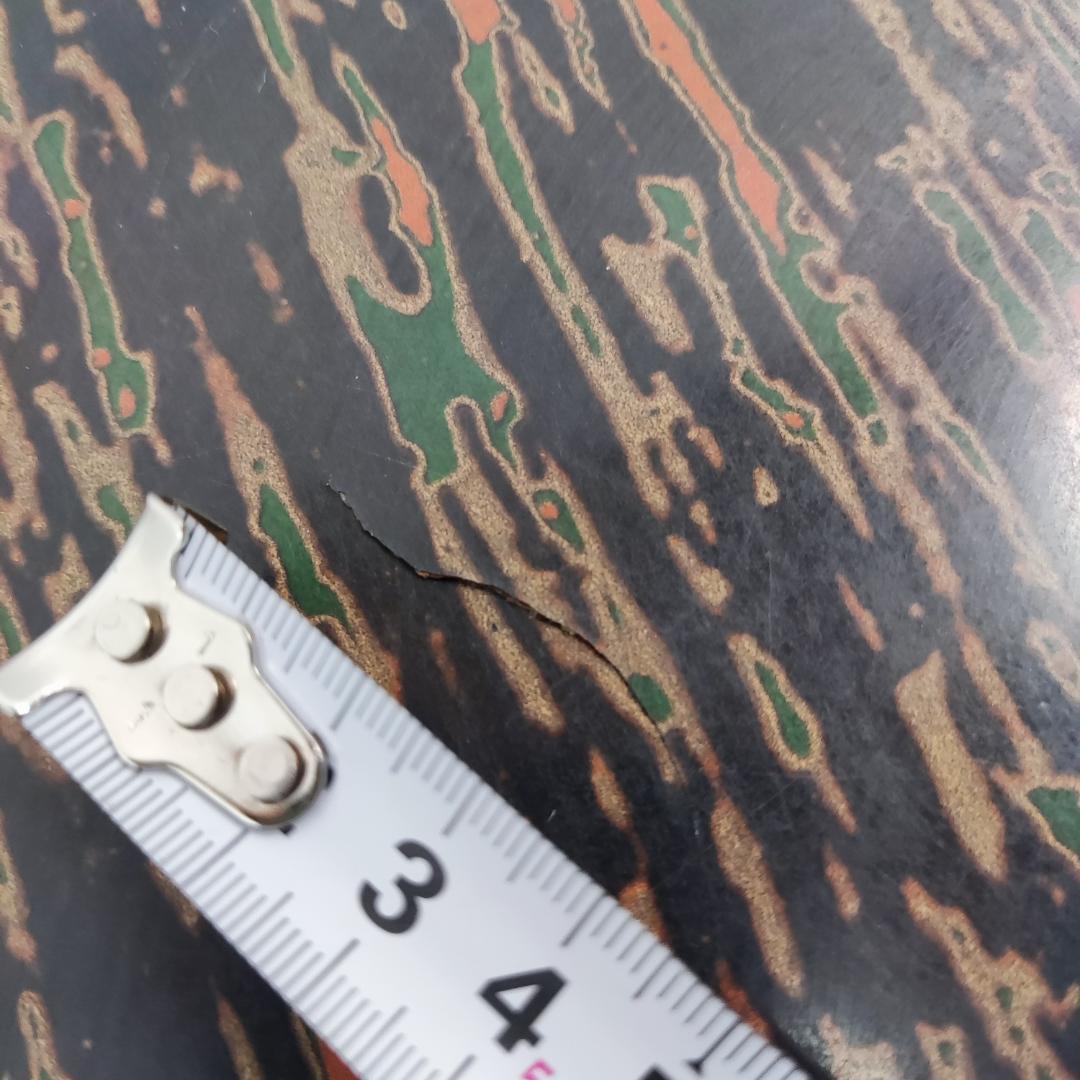 レトロ　大型ちゃぶ台　105cm　面白模様　折りたたみ