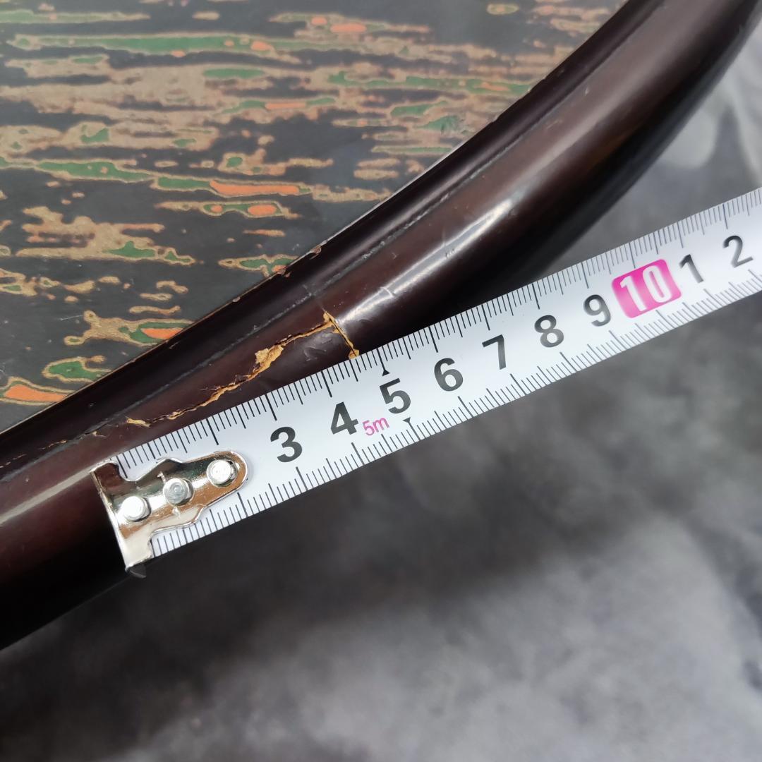 レトロ　大型ちゃぶ台　105cm　面白模様　折りたたみ