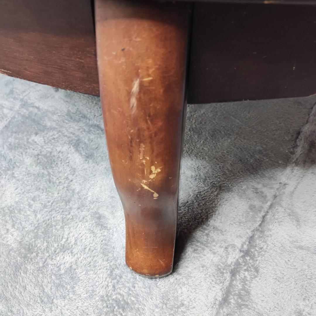 レトロ　大型ちゃぶ台　105cm　面白模様　折りたたみ