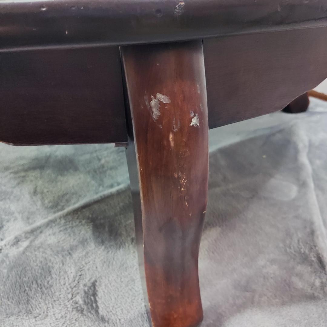 レトロ　大型ちゃぶ台　105cm　面白模様　折りたたみ