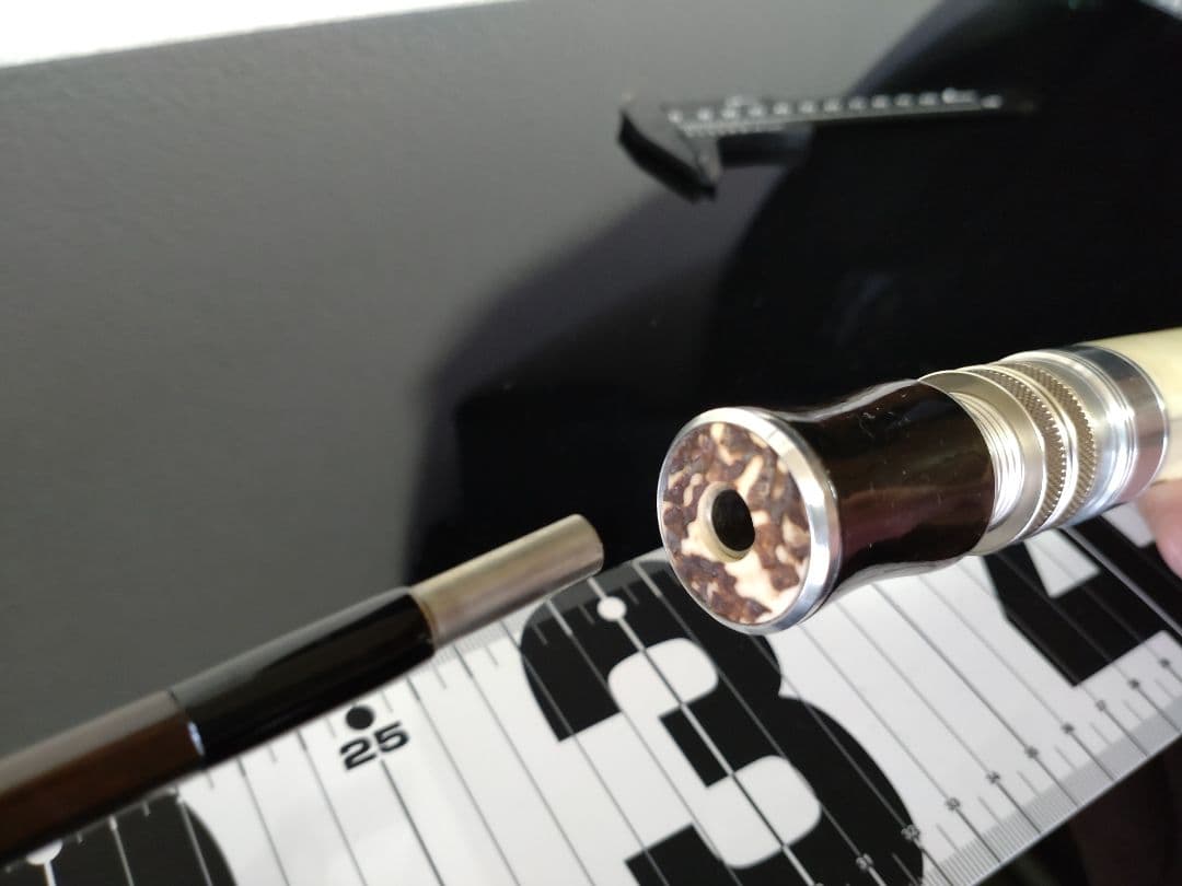 黒柿　スタッグ（鹿角）渓流フィッシングロッドグリップ　ハンドメイド