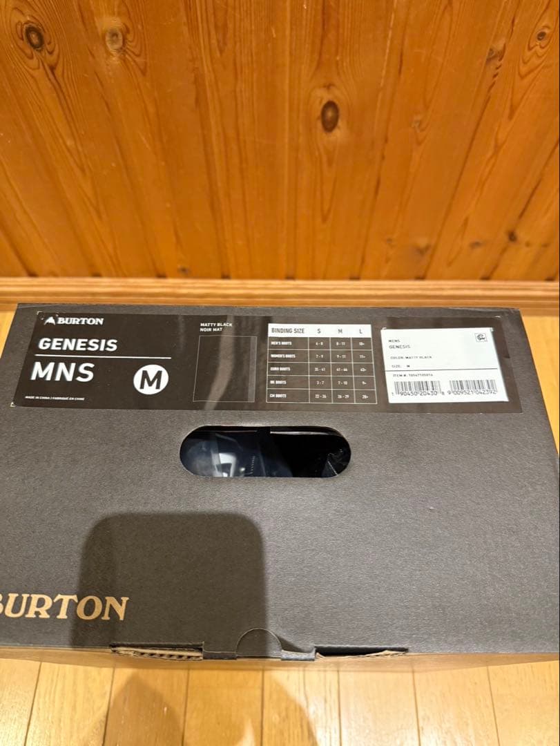 Burton GENESIS MNS ビンディング Mサイズ ブラック
