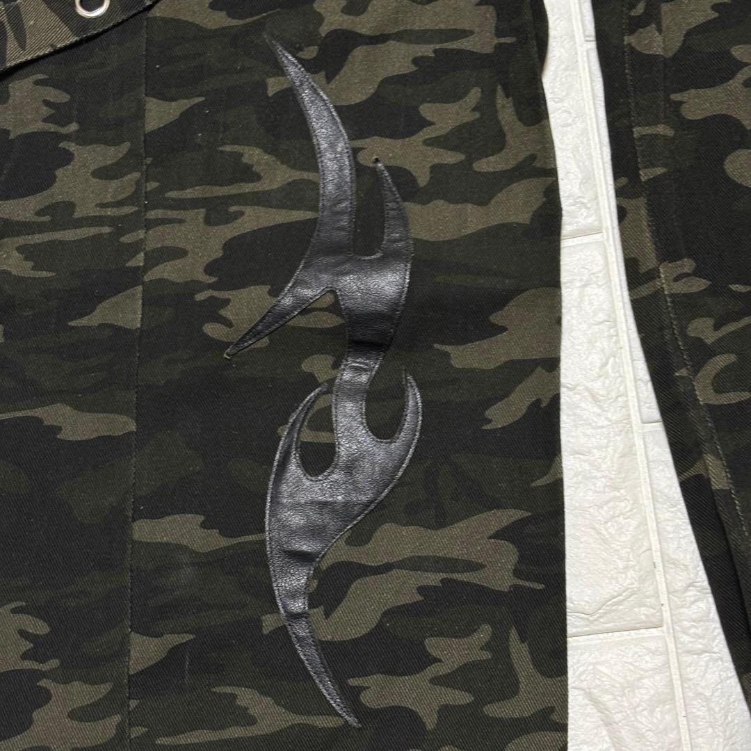 迷彩　ワイドパンツ 大きなポケット