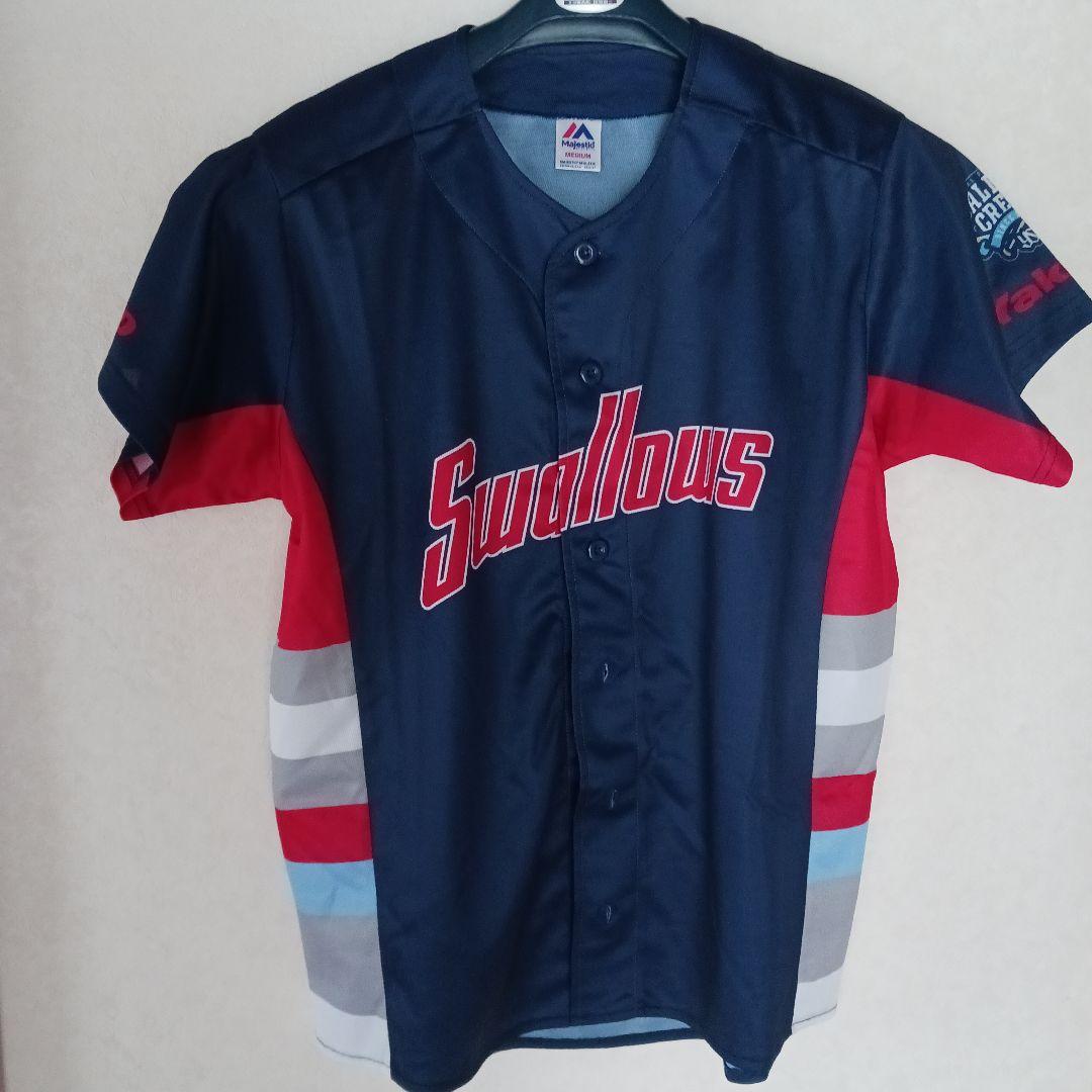 か*お様 ヤクルト　プロコレゲーマージャケット半袖 応援ユニフォーム(CREW・