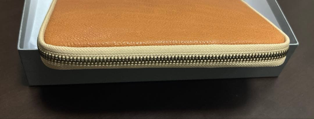 ス*ン様 ＆liebe 10本挿しジップペンケース ペブルヌメ ナチュラル アン