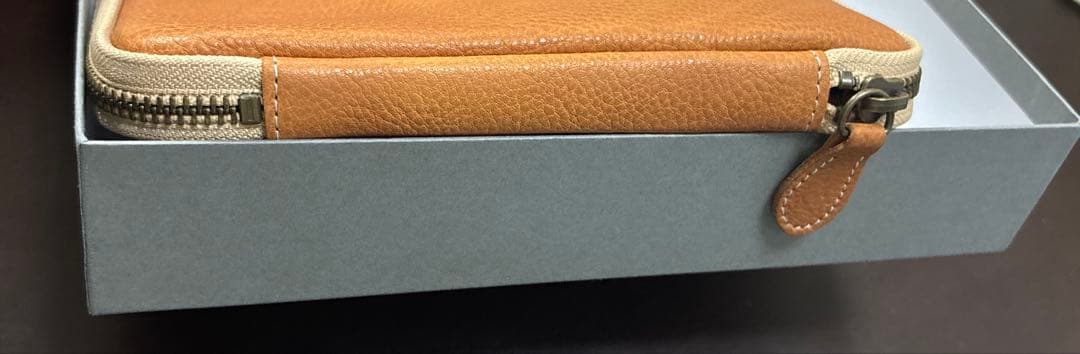 ス*ン様 ＆liebe 10本挿しジップペンケース ペブルヌメ ナチュラル アン