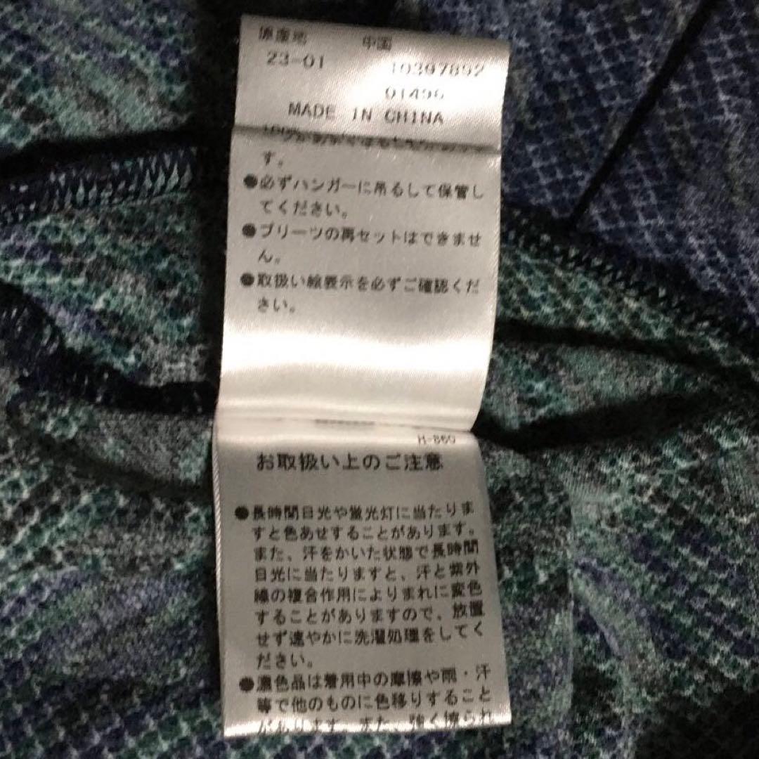 パーリーゲイツ　チェックジャガード ポロワンピース ブラック