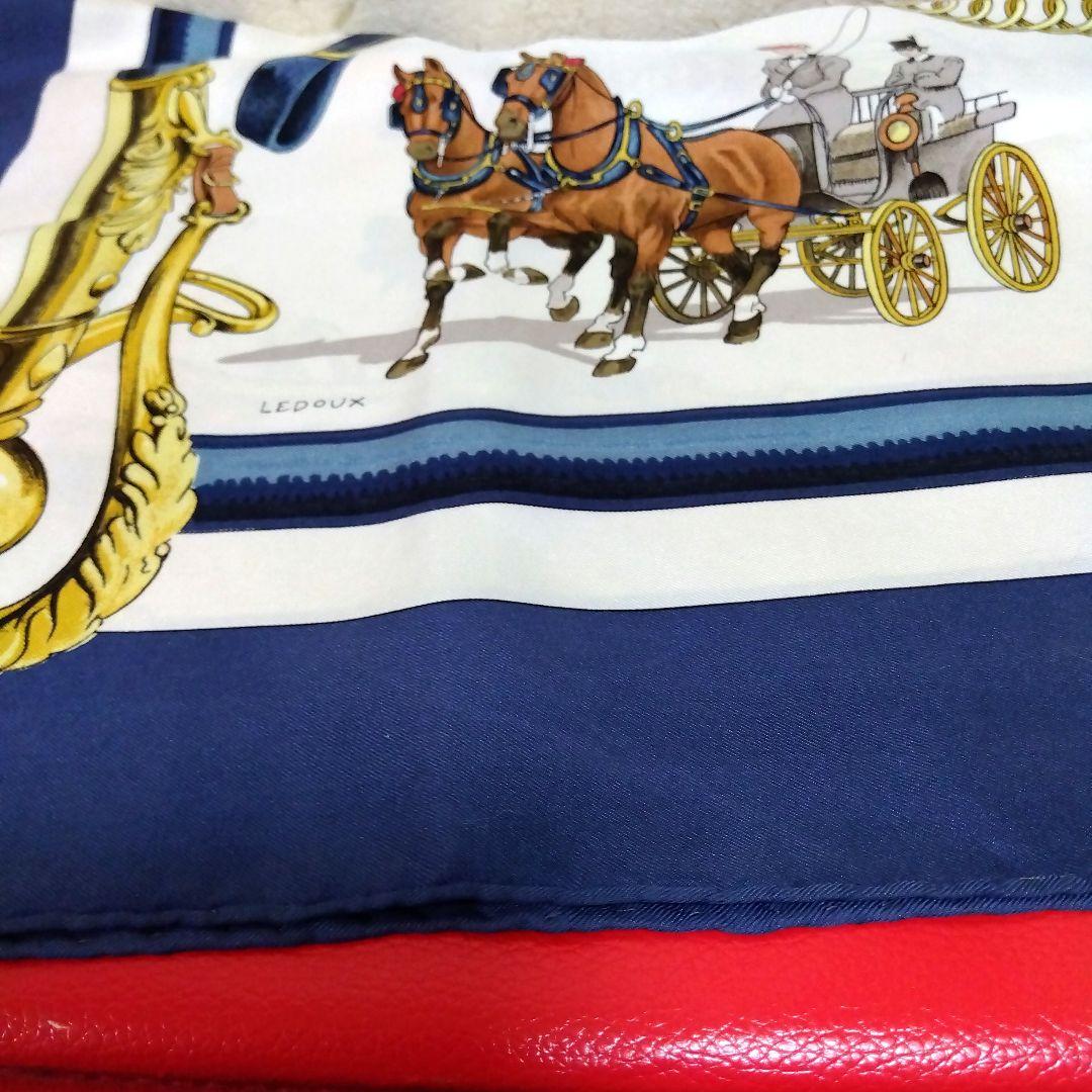 HERMES スカーフ　ÉQUIPAGES　カレ スカーフ