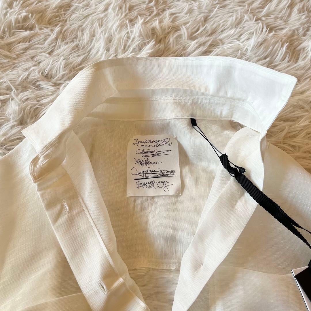 タグ付き✨ chaos カオス メランジェシャツ 定価52800円 ホワイト F