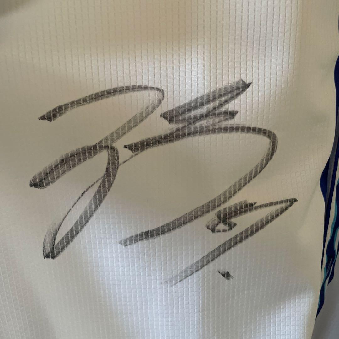 横浜DeNAベイスターズ　宮崎敏郎　サイン入りユニフォーム　Lサイズ