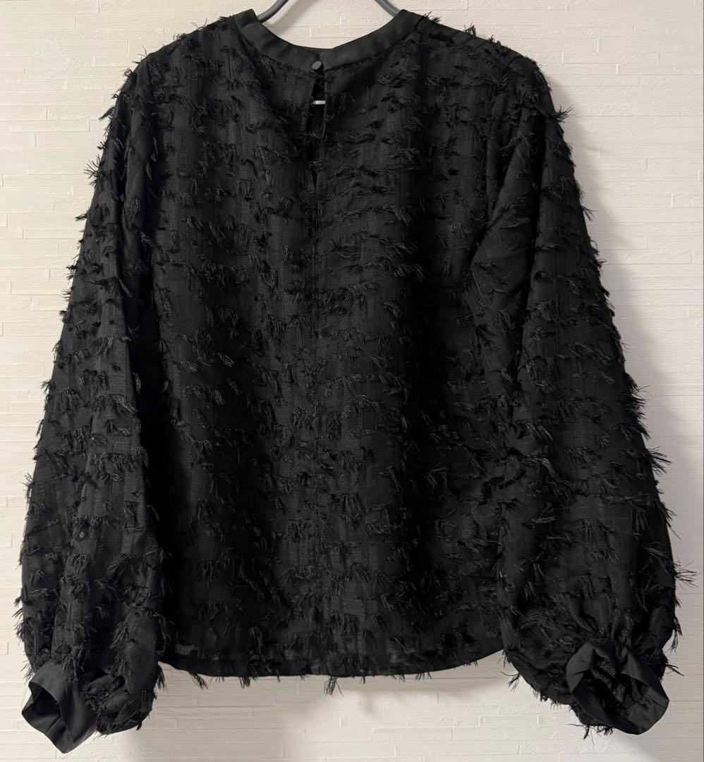 saaachan  LEPSIMジャガードハイネックブラウス　ブラック