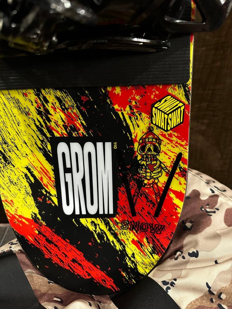 2回利用　美品　Burton グロム　110cm キッズ　バインディングセット