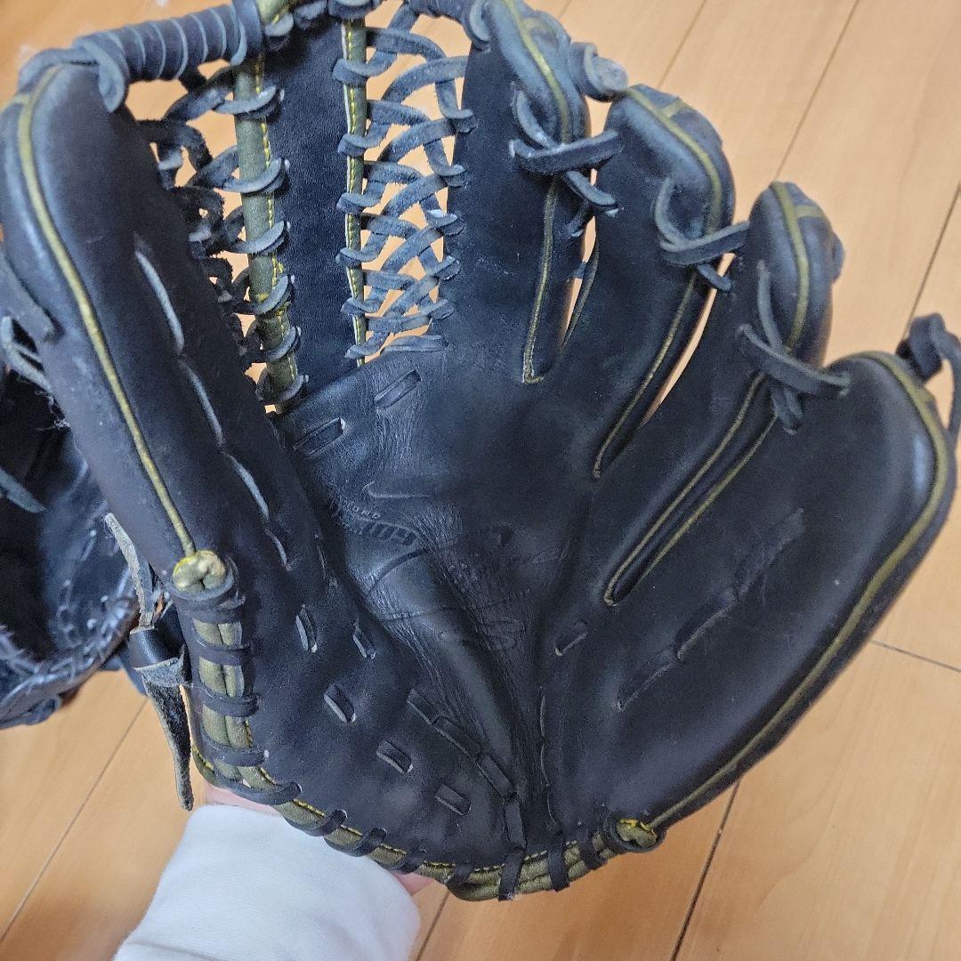 中古★SSK&Nike 軟式グローブ 黒2点セット内野手外野手ピッチャー
