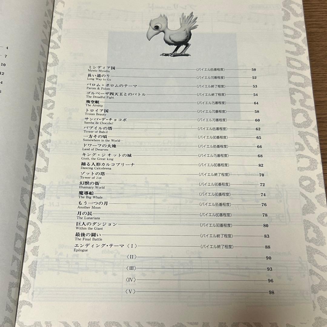 【楽譜・絶版】楽しいバイエル併用 ファイナルファンタジーIV