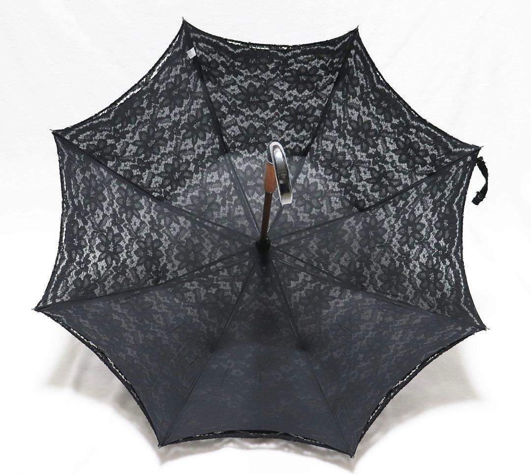 新品 豪華総レース かわず張り 高級長傘 日傘 8本骨 プレゼントにも