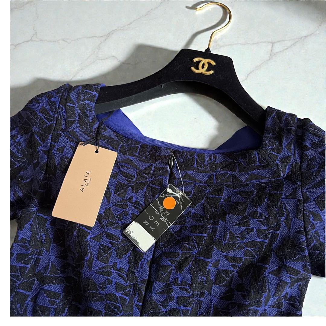 新品タグ付 定価33万 ALAÏA アライア フロントジップ ワンピース 36