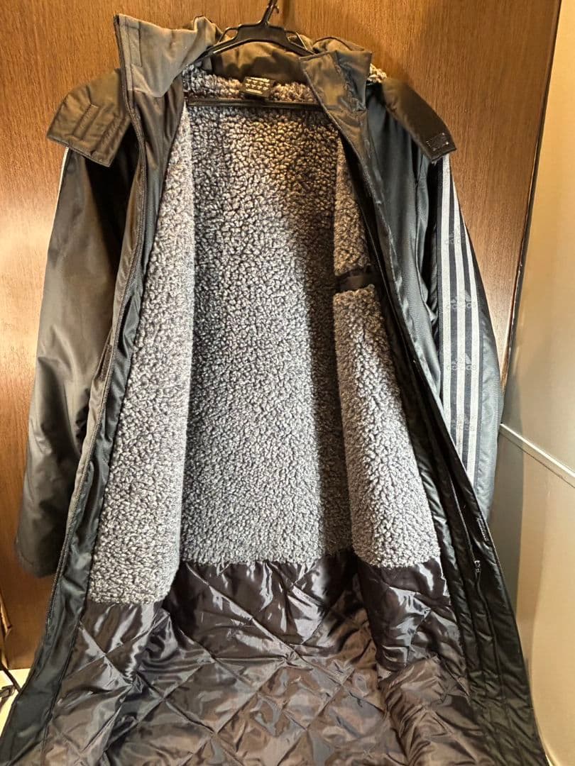 adidas アディダス L ボアダウン ロングコート ベンチコート