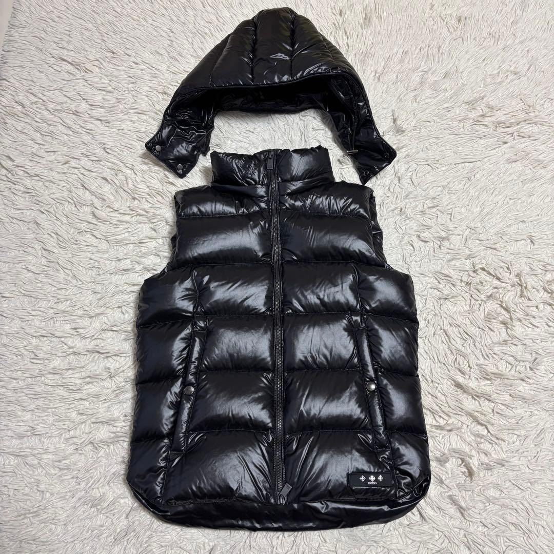 未使用 TATRAS POSEIDONE ダウンベスト ブラック 01 フード