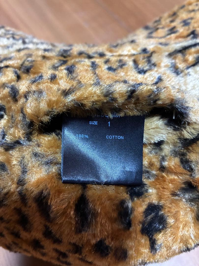 MINEDENIM デニムバケットハット　リバーシブル　ヒョウ柄