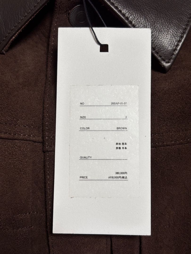 ジャケット・アウター A.presse Suede Leather 1st Type Jacket