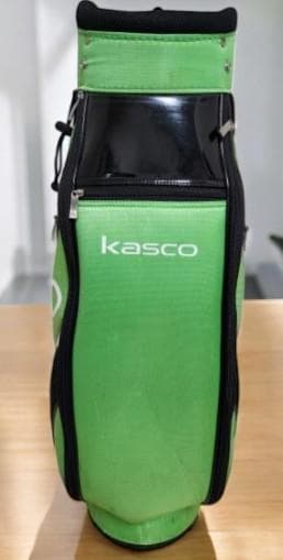 送料無料/美品　Kasco エナメル高級ゴルフバッグ・キャディバッグ