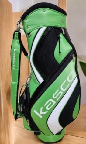 送料無料/美品　Kasco エナメル高級ゴルフバッグ・キャディバッグ