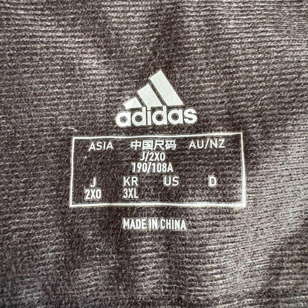 adidas アディダス　ベンチコート 3Lブラック ロングコート　大きいサイズ