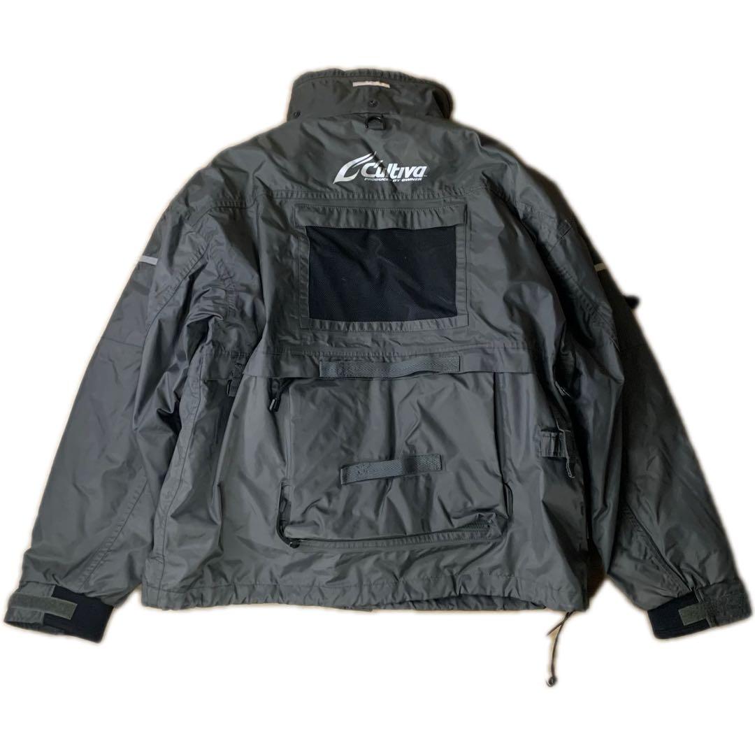 OWNER カルティバ フィッシングジャケット 2WAY 裏ボア付 グレー LL