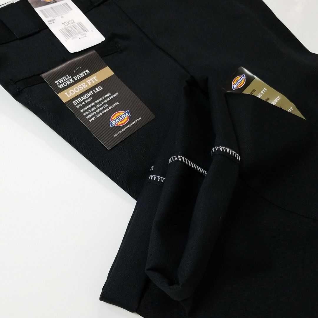 33×32【新品・未使用】ディッキーズ　ダブルニー　85283　・BLACK・