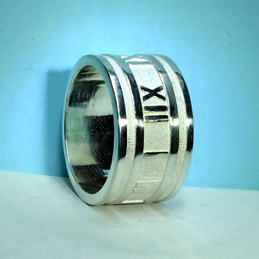 ティファニーアトラスワイドリング　14号　新品仕上げ　ほぼ無傷未使用に近い