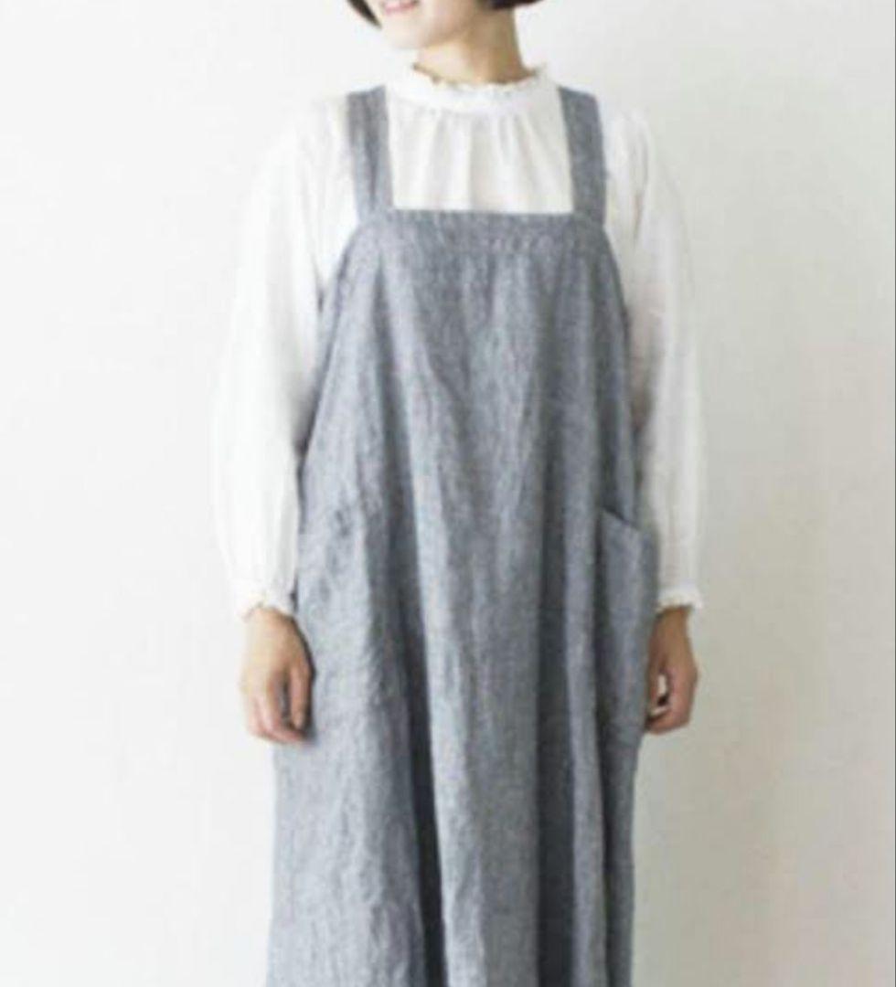 きっき様 新品ネストローブマキさん×nest Robe時短エプロンドレスチェック