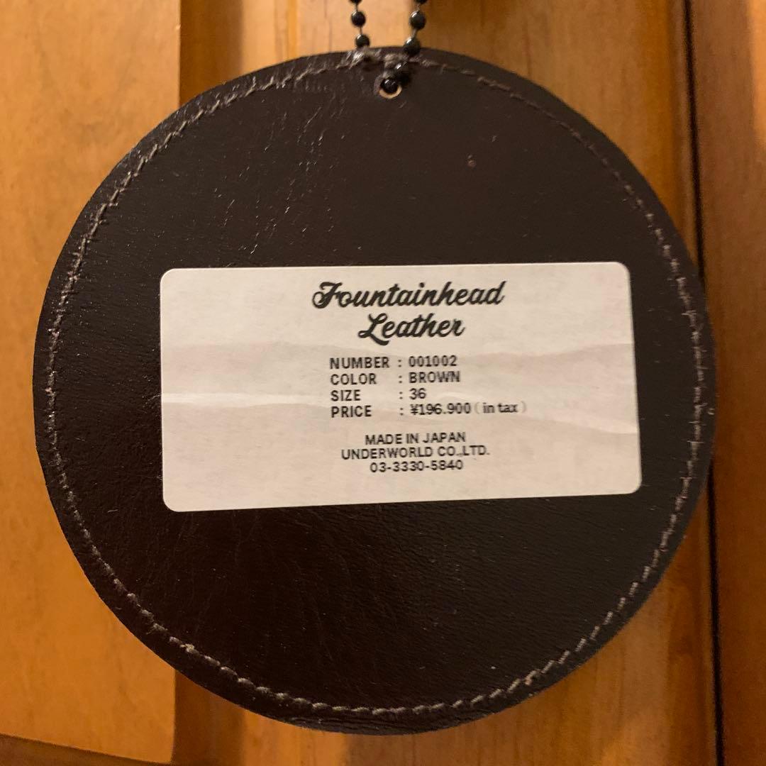 FOUNTAINHEAD LEATHER Alpha ブラウン36