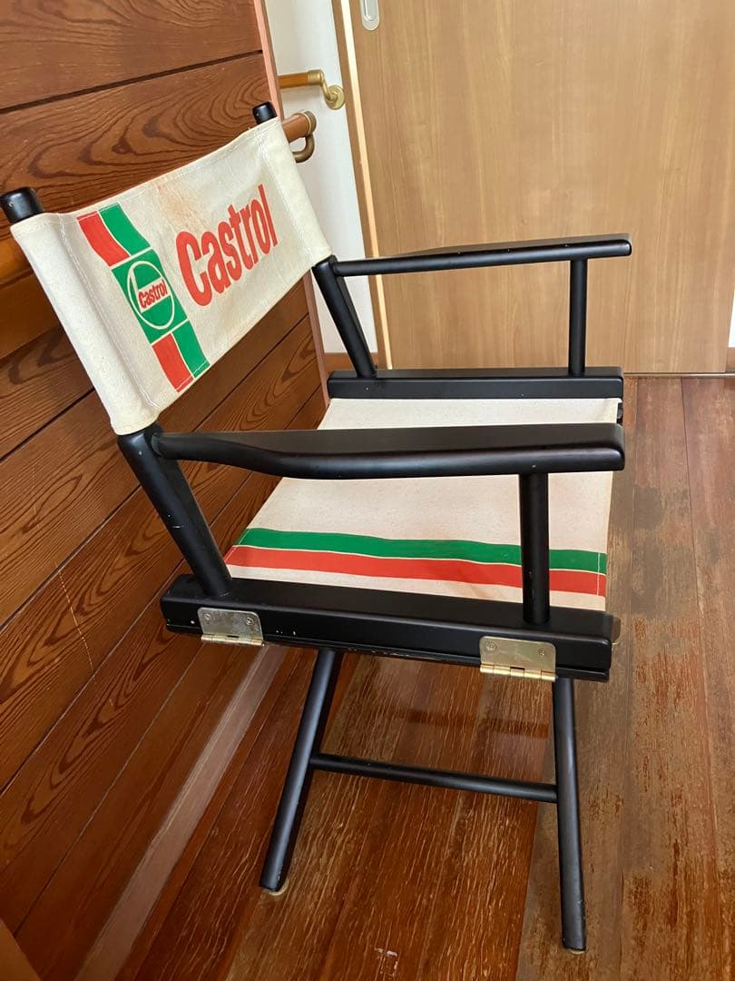 【最終価格！】稀少/ビンテージ/帆布/カストロール/ディレクターズチェア