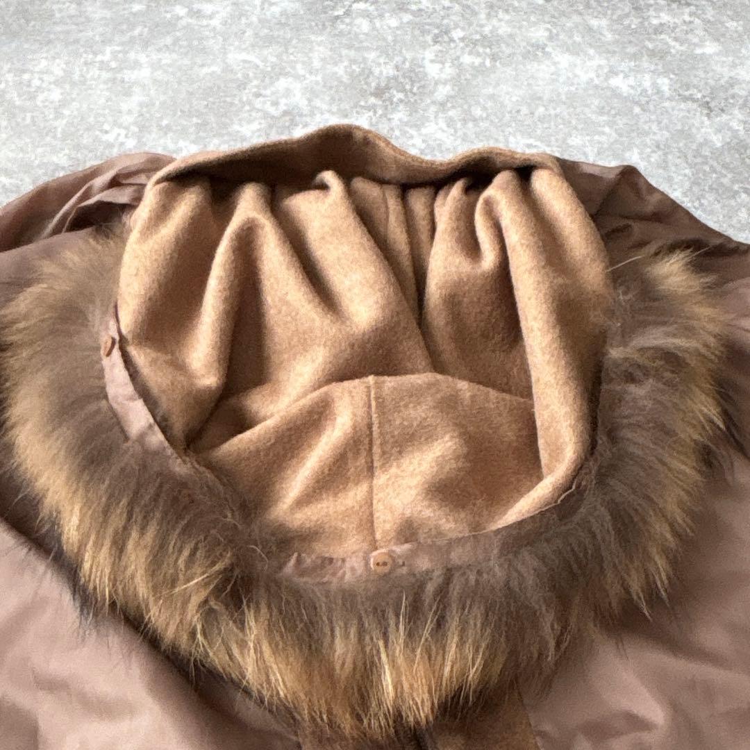 ガリャルダガランテ　フードファー付き　ポンチョ風　ブルゾン　コート