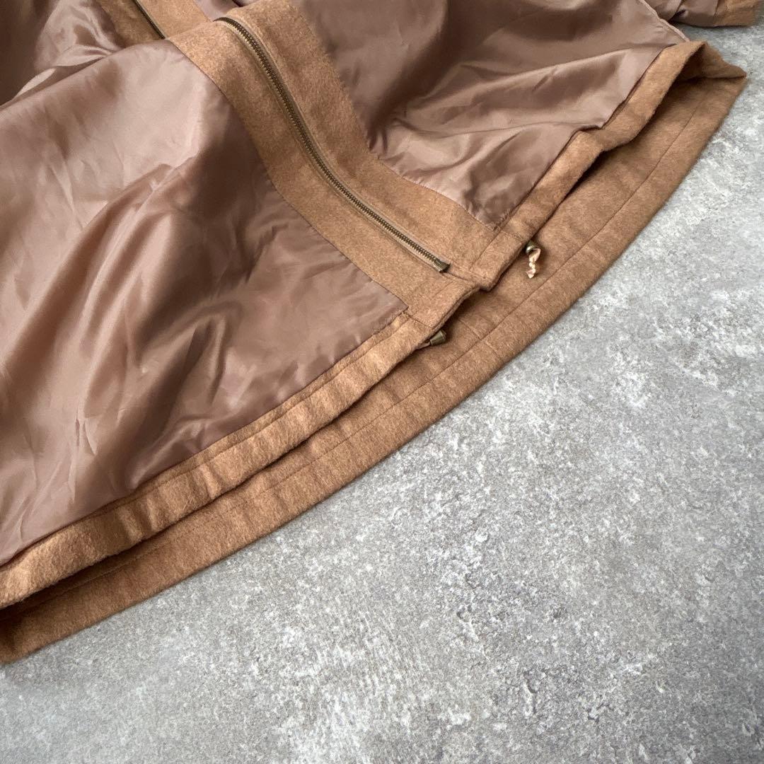 ガリャルダガランテ　フードファー付き　ポンチョ風　ブルゾン　コート