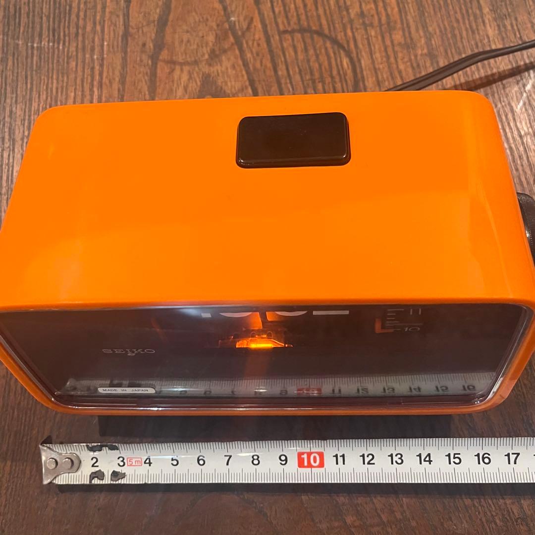 SEIKO パタパタ時計 デジタルクロック オレンジ 昭和レトロ