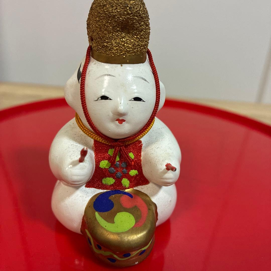 雛道具　御所人形　雅楽三人