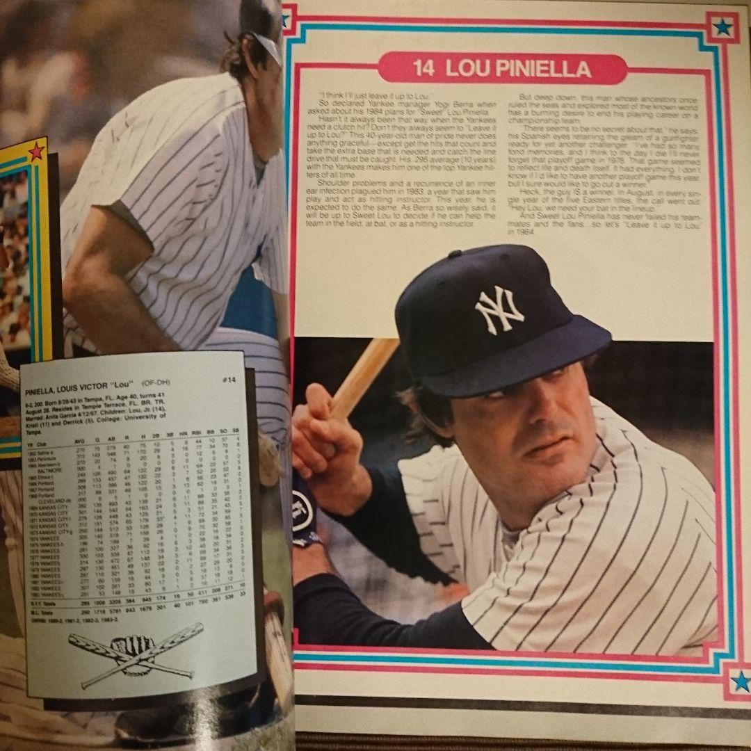 洋書 NewYork YANKEES 1984 oficial yearbook