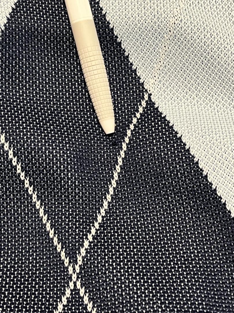 【春ゴルフ】23区GOLF 防風長袖ジャケット M アーガイル ゴルフウェア