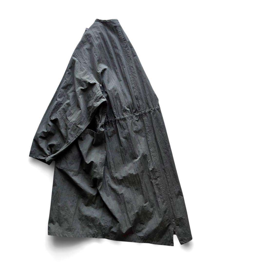 【極美品】orSlow オアスロウ/ノーカラー フィッシュテイル オーバーコート