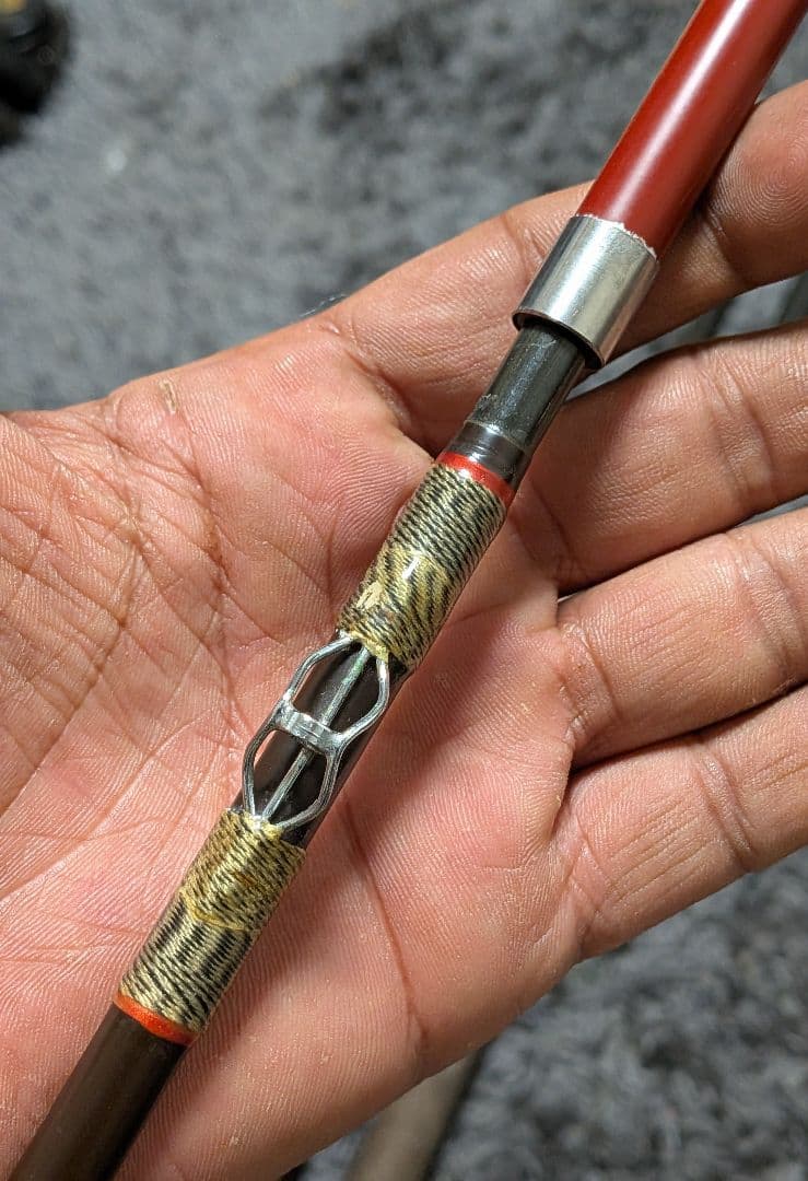 櫻井釣漁具 サクラ 御誂磯竿 金剛 4本継ぎ石鯛竿5.1m美品 穂先2本付