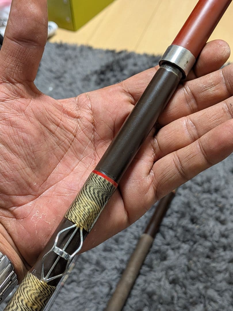 櫻井釣漁具 サクラ 御誂磯竿 金剛 4本継ぎ石鯛竿5.1m美品 穂先2本付