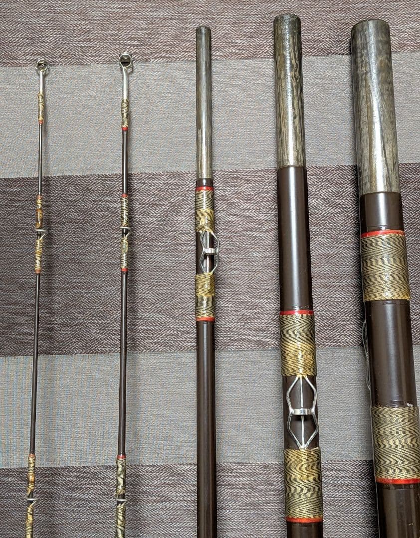 櫻井釣漁具 サクラ 御誂磯竿 金剛 4本継ぎ石鯛竿5.1m美品 穂先2本付