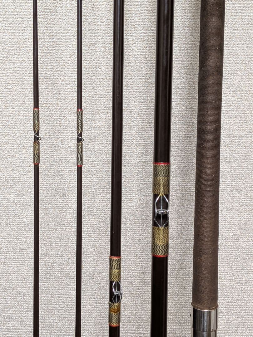 櫻井釣漁具 サクラ 御誂磯竿 金剛 4本継ぎ石鯛竿5.1m美品 穂先2本付