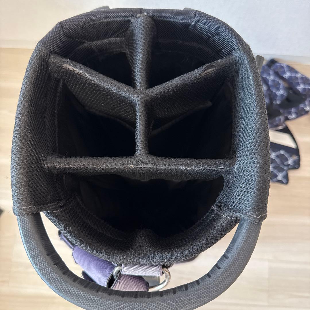 パーリーゲイツ　キャディバッグ　スタンド式　総柄　ウッドカバー付き　セット