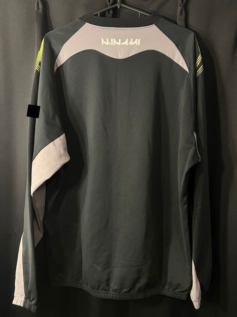 広島皆実asics 黒 長袖ジャージ上下セット